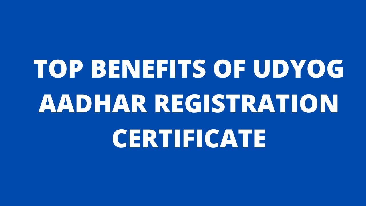 Udyog Aadhar certificate